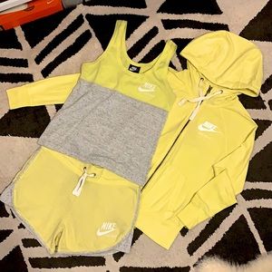 Nike Sportswear Gym Vintage 3pc Set in Yellow